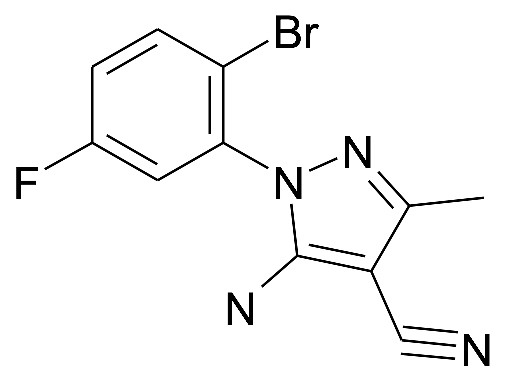 5-Amino-1-(2-bromo-5-fluoro-phenyl)-3-methyl-1H-pyrazole-4-carbonitrile