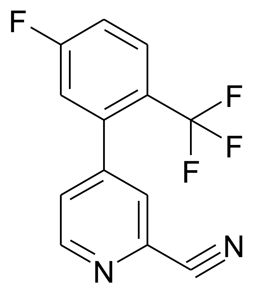 4-(5-Fluoro-2-trifluoromethyl-phenyl)-pyridine-2-carbonitrile