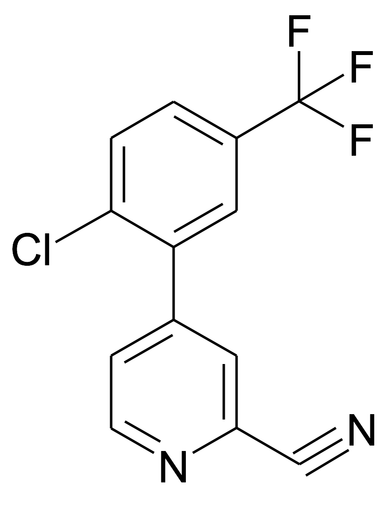 4-(2-Chloro-5-trifluoromethyl-phenyl)-pyridine-2-carbonitrile