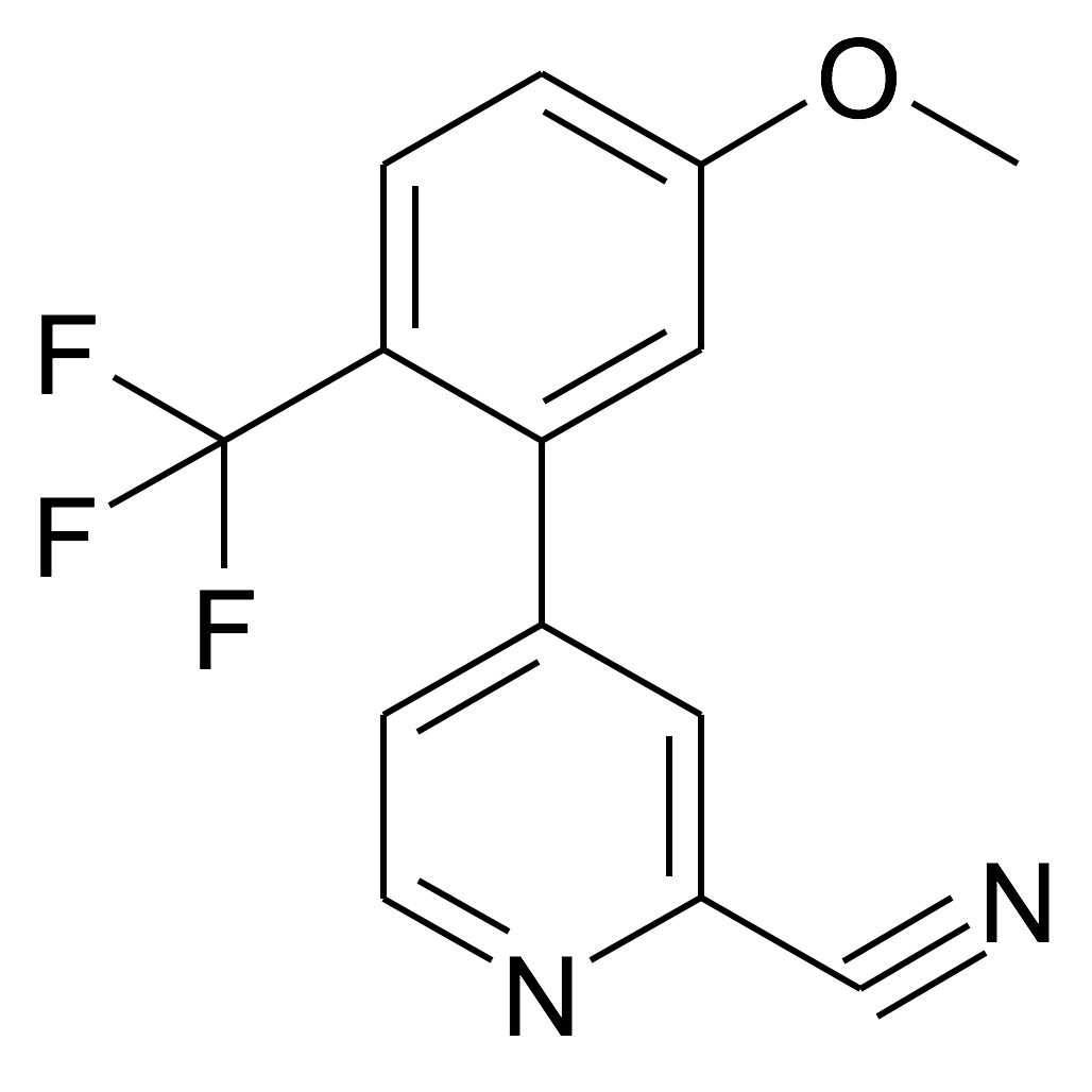 4-(5-Methoxy-2-trifluoromethyl-phenyl)-pyridine-2-carbonitrile