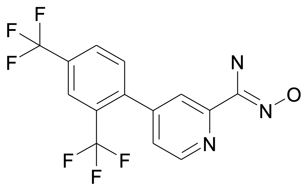 4-(2,4-Bis-trifluoromethyl-phenyl)-N-hydroxy-pyridine-2-carboxamidine
