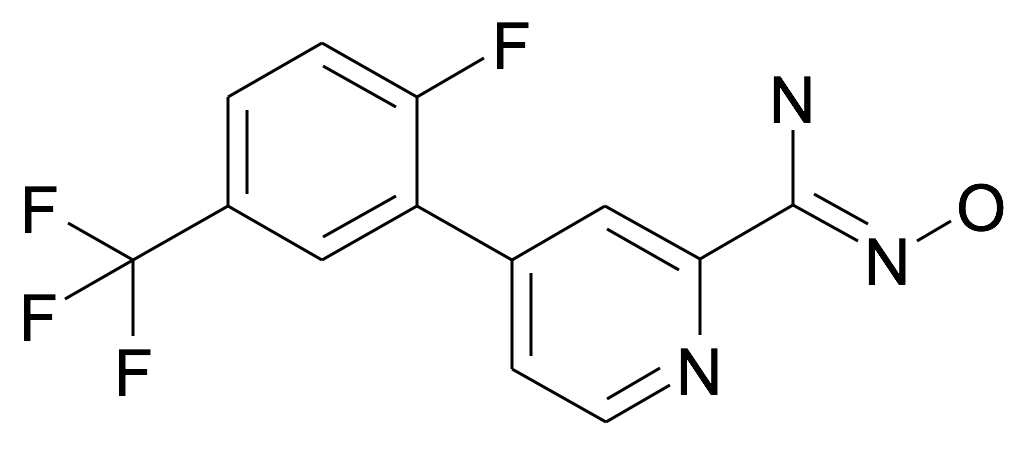 4-(2-Fluoro-5-trifluoromethyl-phenyl)-N-hydroxy-pyridine-2-carboxamidine