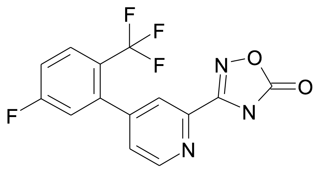 3-[4-(5-Fluoro-2-trifluoromethyl-phenyl)-pyridin-2-yl]-4H-[1,2,4]oxadiazol-5-one