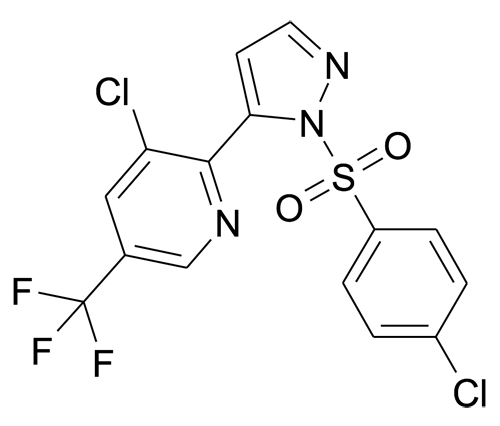 3-Chloro-2-[2-(4-chloro-benzenesulfonyl)-2H-pyrazol-3-yl]-5-trifluoromethyl-pyridine