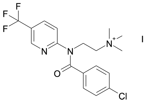 {2-[(4-Chloro-benzoyl)-(5-trifluoromethyl-pyridin-2-yl)-amino]-ethyl}-trimethyl-ammonium; iodide