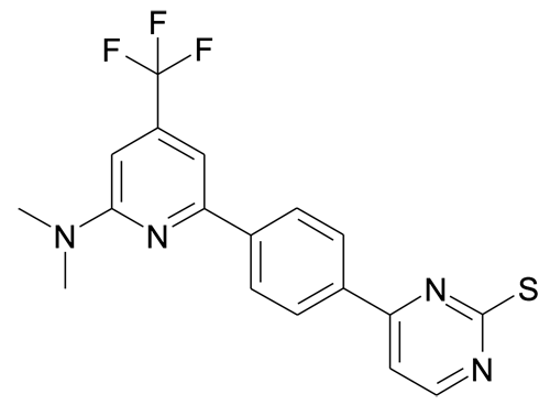 4-[4-(6-Dimethylamino-4-trifluoromethyl-pyridin-2-yl)-phenyl]-pyrimidine-2-thiol