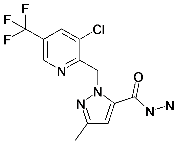 2-(3-Chloro-5-trifluoromethyl-pyridin-2-ylmethyl)-5-methyl-2H-pyrazole-3-carboxylic acid hydrazide