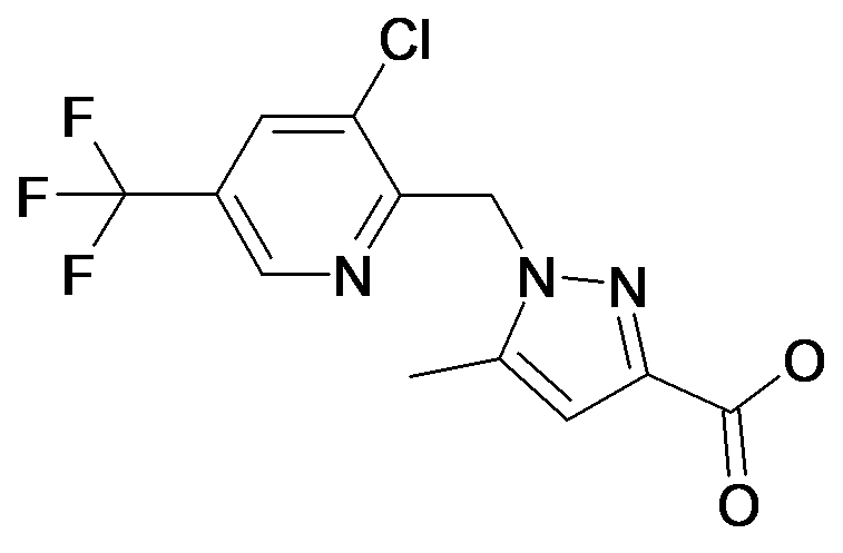 1-(3-Chloro-5-trifluoromethyl-pyridin-2-ylmethyl)-5-methyl-1H-pyrazole-3-carboxylic acid