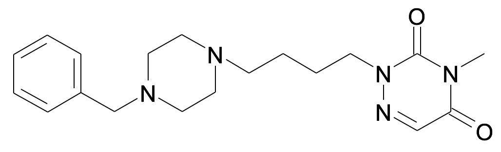 2-[4-(4-Benzyl-piperazin-1-yl)-butyl]-4-methyl-2H-[1,2,4]triazine-3,5-dione