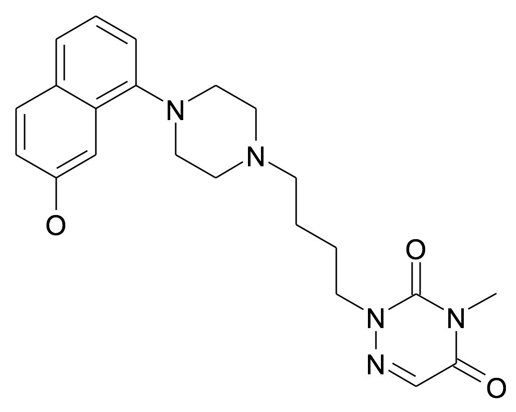2-{4-[4-(7-Hydroxy-naphthalen-1-yl)-piperazin-1-yl]-butyl}-4-methyl-2H-[1,2,4]triazine-3,5-dione
