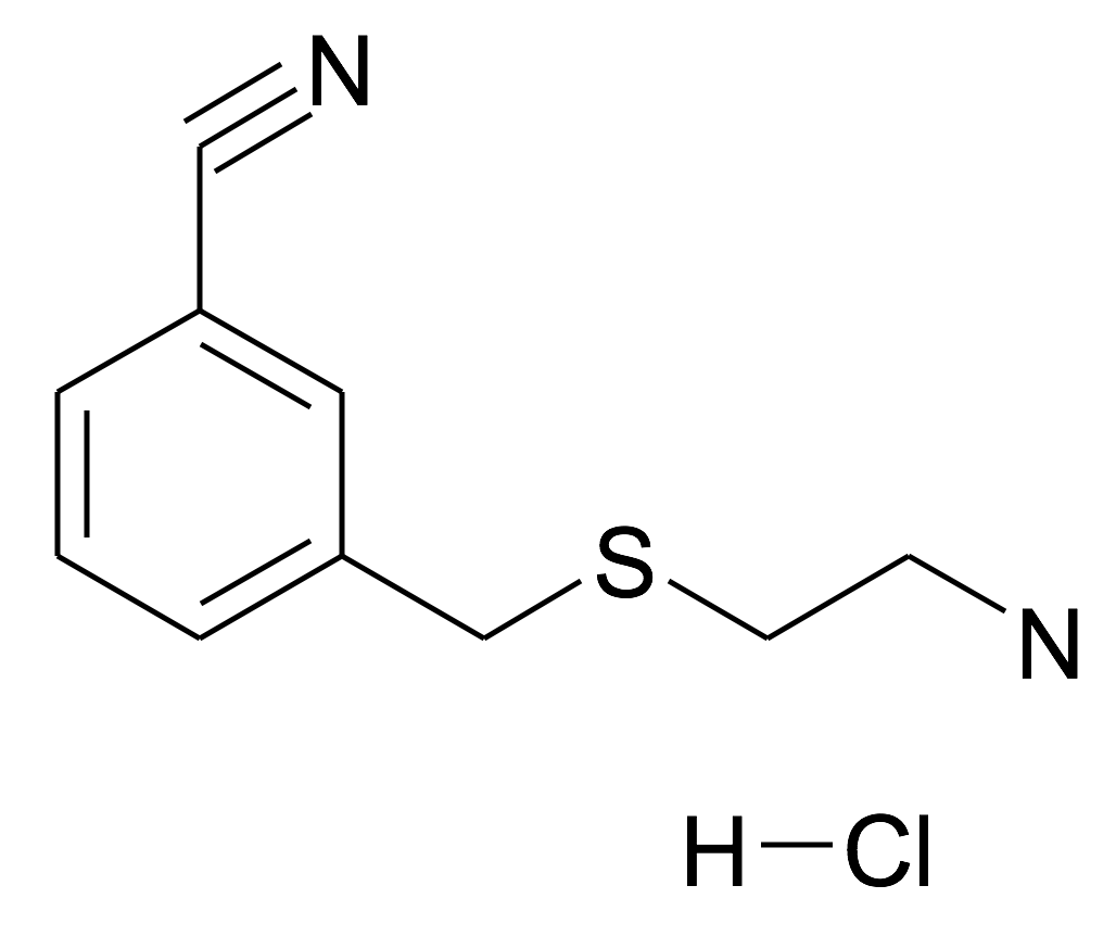 3-(2-Amino-ethylsulfanylmethyl)-benzonitrile; hydrochloride