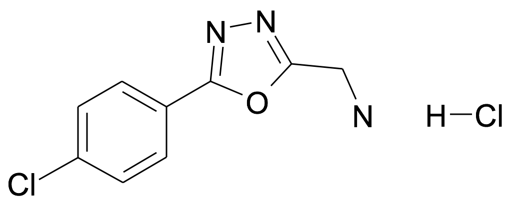 C-[5-(4-Chloro-phenyl)-[1,3,4]oxadiazol-2-yl]-methylamine; hydrochloride