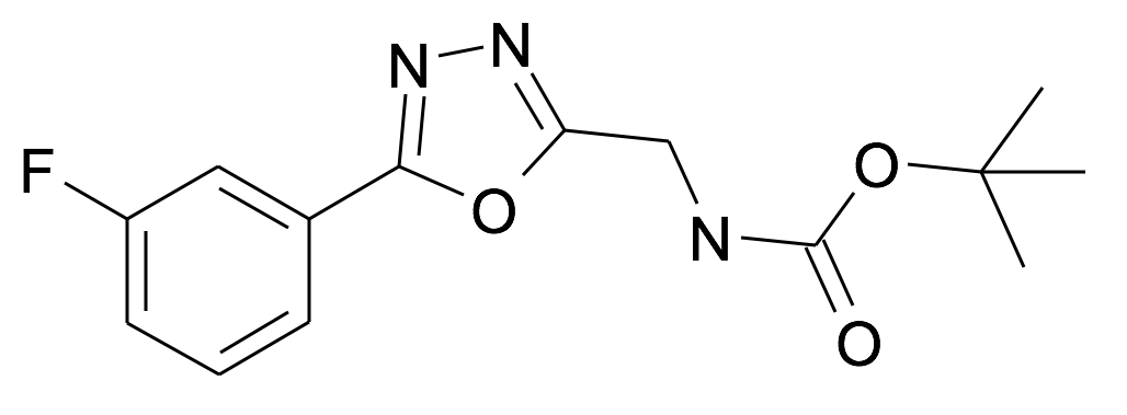 [5-(3-Fluoro-phenyl)-[1,3,4]oxadiazol-2-ylmethyl]-carbamic acid tert-butyl ester