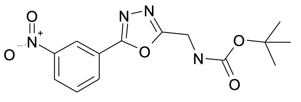 [5-(3-Nitro-phenyl)-[1,3,4]oxadiazol-2-ylmethyl]-carbamic acid tert-butyl ester