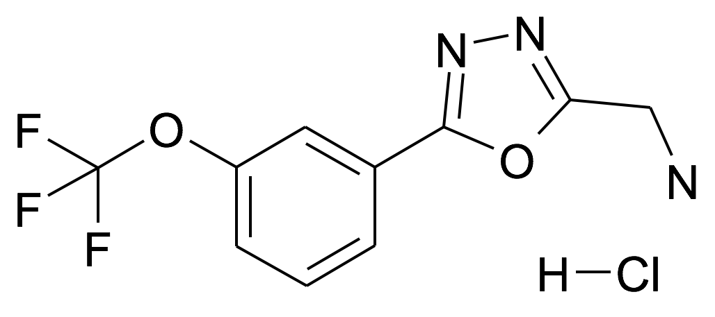 C-[5-(3-Trifluoromethoxy-phenyl)-[1,3,4]oxadiazol-2-yl]-methylamine; hydrochloride