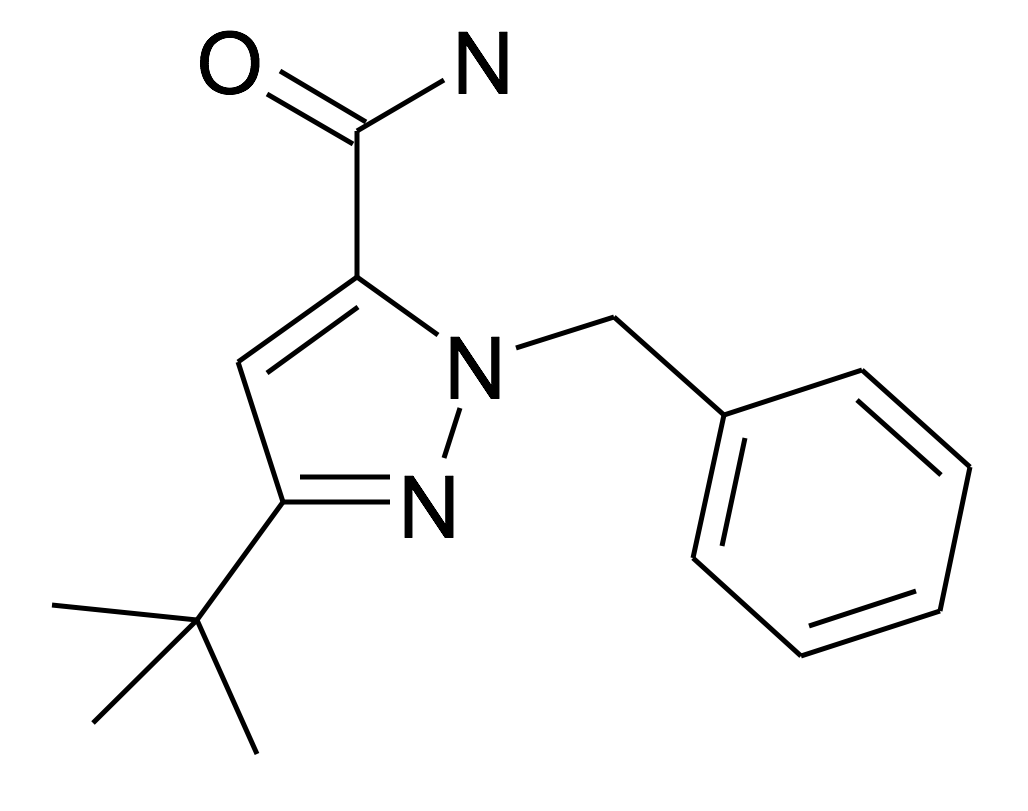 2-Benzyl-5-tert-butyl-2H-pyrazole-3-carboxylic acid amide