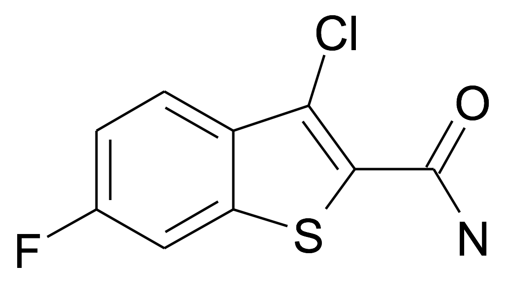 3-Chloro-6-fluoro-benzo[b]thiophene-2-carboxylic acid amide