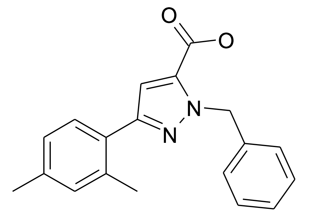 2-Benzyl-5-(2,4-dimethyl-phenyl)-2H-pyrazole-3-carboxylic acid