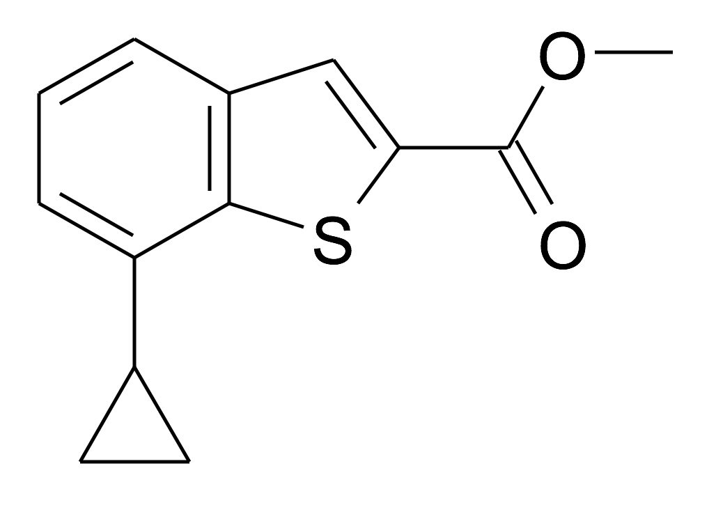 7-Cyclopropyl-benzo[b]thiophene-2-carboxylic acid methyl ester