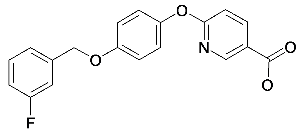 6-[4-(3-Fluoro-benzyloxy)-phenoxy]-nicotinic acid