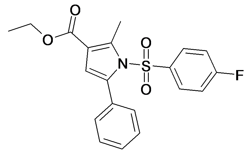 1-(4-Fluoro-benzenesulfonyl)-2-methyl-5-phenyl-1H-pyrrole-3-carboxylic acid ethyl ester