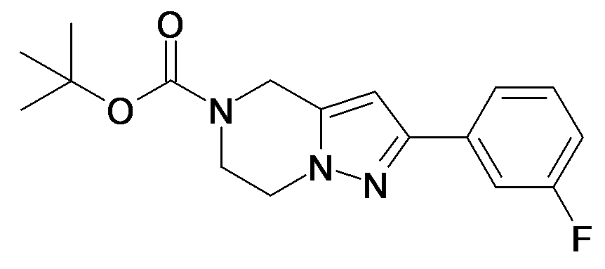 2-(3-Fluoro-phenyl)-6,7-dihydro-4H-pyrazolo[1,5-a]pyrazine-5-carboxylic acid tert-butyl ester