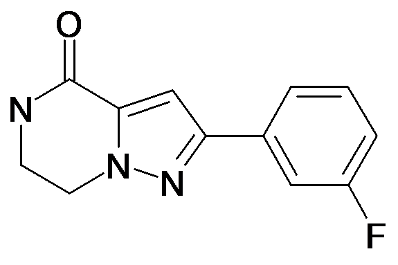 2-(3-Fluoro-phenyl)-6,7-dihydro-5H-pyrazolo[1,5-a]pyrazin-4-one