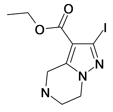 2-Iodo-4,5,6,7-tetrahydro-pyrazolo[1,5-a]pyrazine-3-carboxylic acid ethyl ester