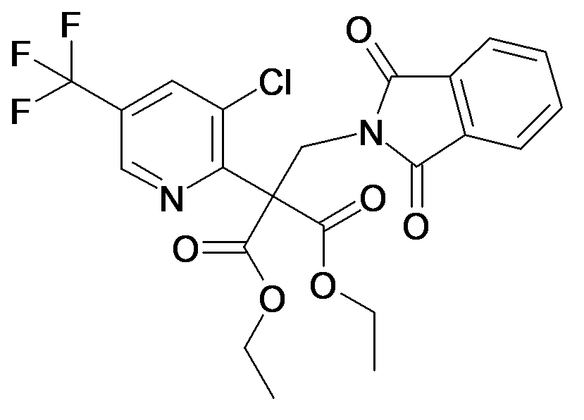 2-(3-Chloro-5-trifluoromethyl-pyridin-2-yl)-2-(1,3-dioxo-1,3-dihydro-isoindol-2-yl)-malonic acid diethyl ester