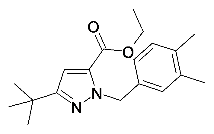 5-tert-Butyl-2-(3,4-dimethyl-benzyl)-2H-pyrazole-3-carboxylic acid ethyl ester