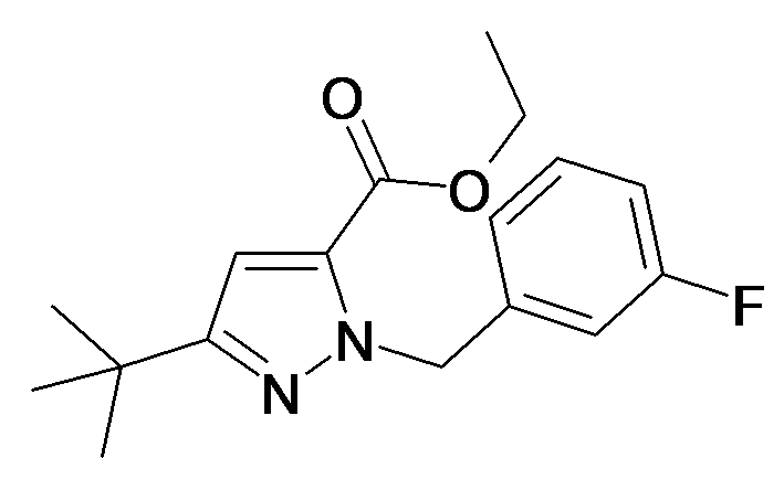 5-tert-Butyl-2-(3-fluoro-benzyl)-2H-pyrazole-3-carboxylic acid ethyl ester