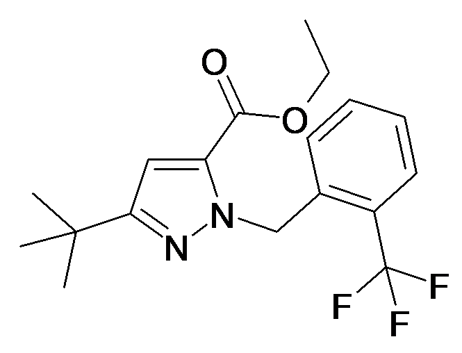 5-tert-Butyl-2-(2-trifluoromethyl-benzyl)-2H-pyrazole-3-carboxylic acid ethyl ester