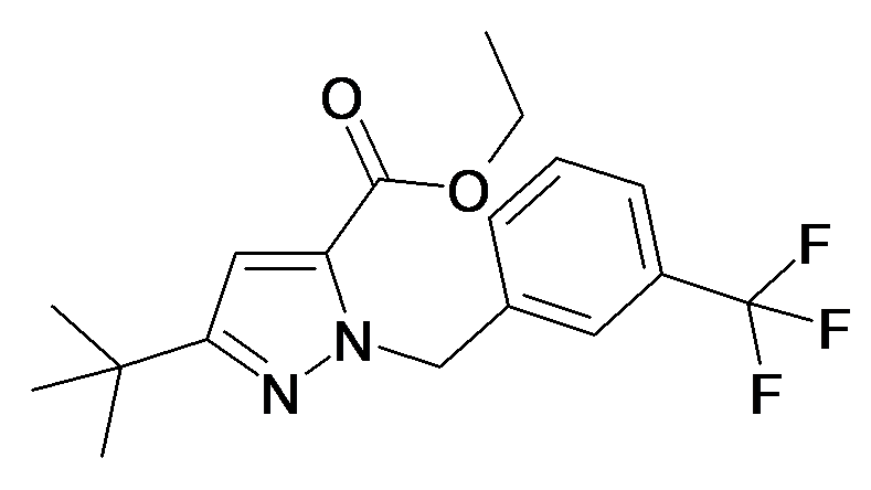 5-tert-Butyl-2-(3-trifluoromethyl-benzyl)-2H-pyrazole-3-carboxylic acid ethyl ester