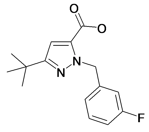 5-tert-Butyl-2-(3-fluoro-benzyl)-2H-pyrazole-3-carboxylic acid