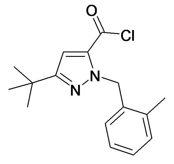 5-tert-Butyl-2-(2-methyl-benzyl)-2H-pyrazole-3-carbonyl chloride