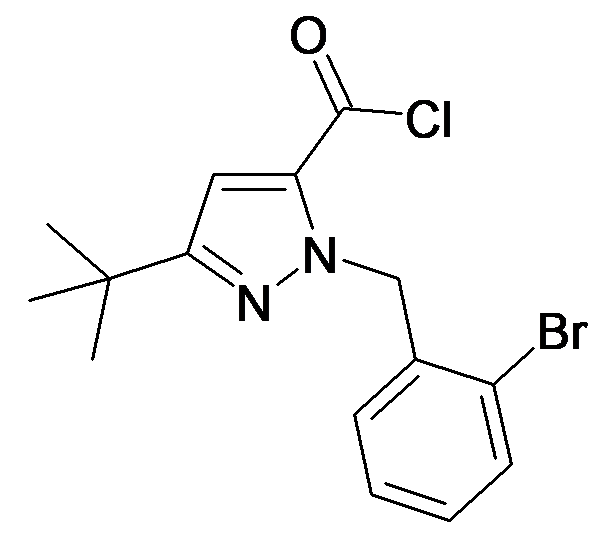 2-(2-Bromo-benzyl)-5-tert-butyl-2H-pyrazole-3-carbonyl chloride