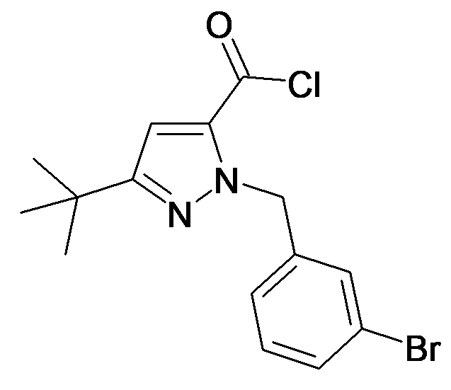2-(3-Bromo-benzyl)-5-tert-butyl-2H-pyrazole-3-carbonyl chloride