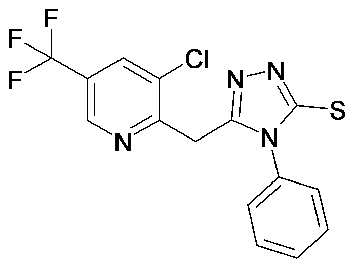 5-(3-Chloro-5-trifluoromethyl-pyridin-2-ylmethyl)-4-phenyl-4H-[1,2,4]triazole-3-thiol