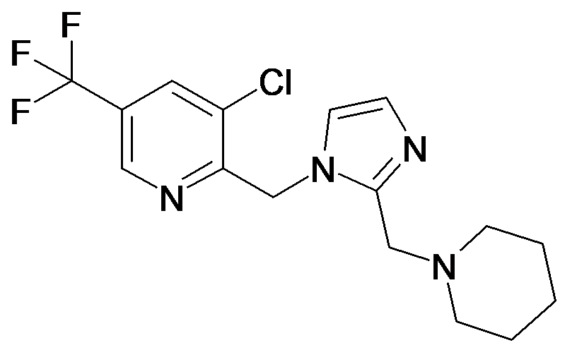 3-Chloro-2-(2-piperidin-1-ylmethyl-imidazol-1-ylmethyl)-5-trifluoromethyl-pyridine