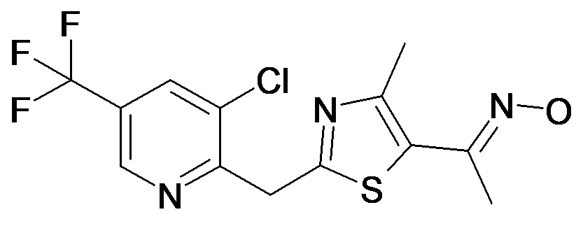 1-[2-(3-Chloro-5-trifluoromethyl-pyridin-2-ylmethyl)-4-methyl-thiazol-5-yl]-ethanone oxime