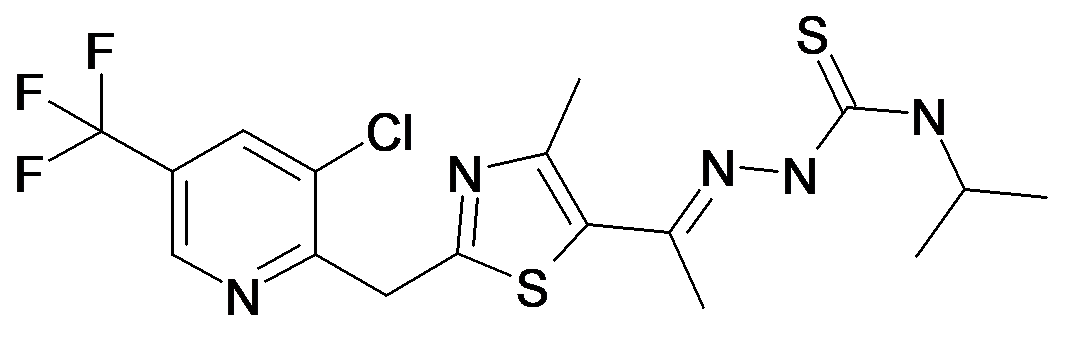 1-{5-Acetyl-4-methyl-2-[3-chloro-5-(trifluoromethyl)pyridin-2-yl] methylthiazole}-4-iso-propylthiosemicarbazide