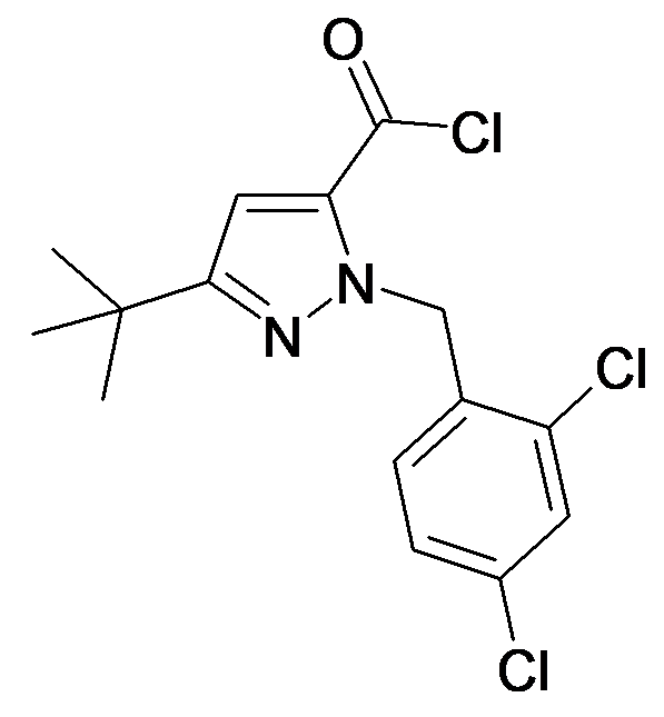 5-tert-Butyl-2-(2,4-dichloro-benzyl)-2H-pyrazole-3-carbonyl chloride