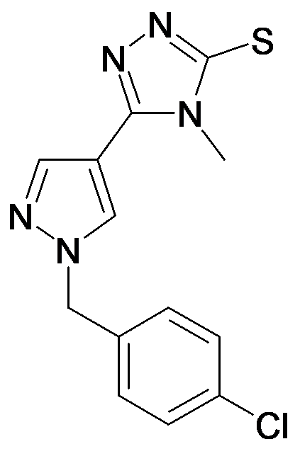 5-[1-(4-Chloro-benzyl)-1H-pyrazol-4-yl]-4-methyl-4H-[1,2,4]triazole-3-thiol