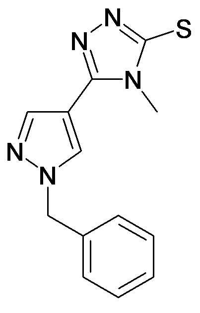 5-(1-Benzyl-1H-pyrazol-4-yl)-4-methyl-4H-[1,2,4]triazole-3-thiol