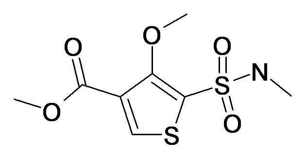 4-Methoxy-5-methylsulfamoyl-thiophene-3-carboxylic acid methyl ester
