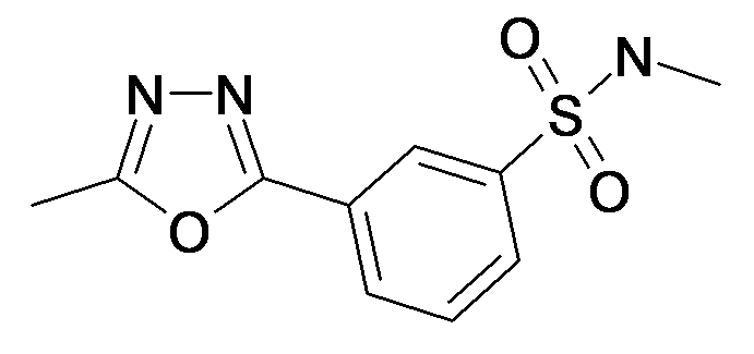 N-Methyl-3-(5-methyl-[1,3,4]oxadiazol-2-yl)-benzenesulfonamide