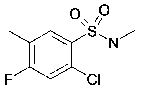 2-Chloro-4-fluoro-5,N-dimethyl-benzenesulfonamide