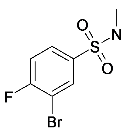 3-Bromo-4-fluoro-N-methyl-benzenesulfonamide