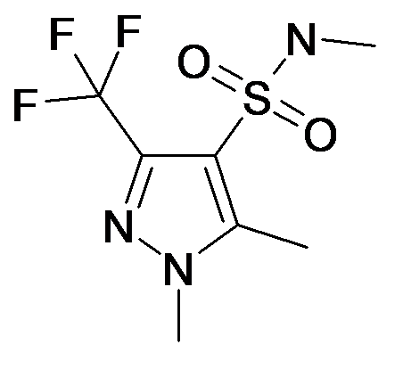 1,5-Dimethyl-3-trifluoromethyl-1H-pyrazole-4-sulfonic acid methylamide