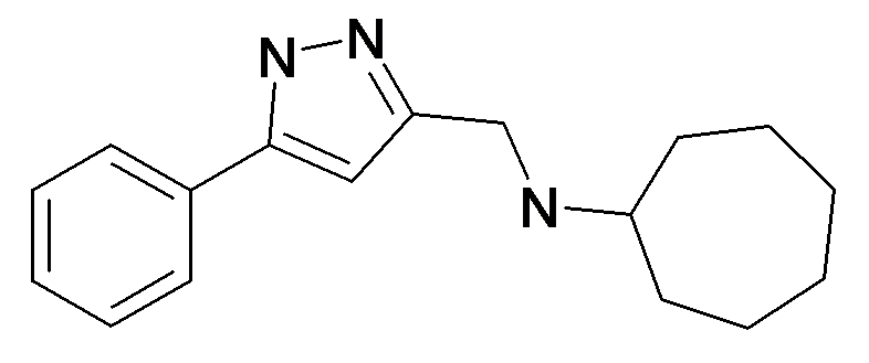 Cycloheptyl-(5-phenyl-1H-pyrazol-3-ylmethyl)-amine